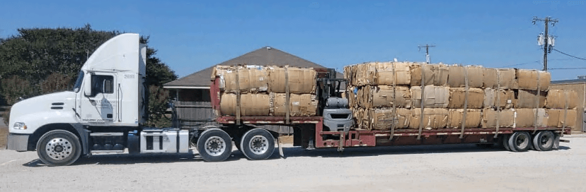 Commercial cardboard recycling
