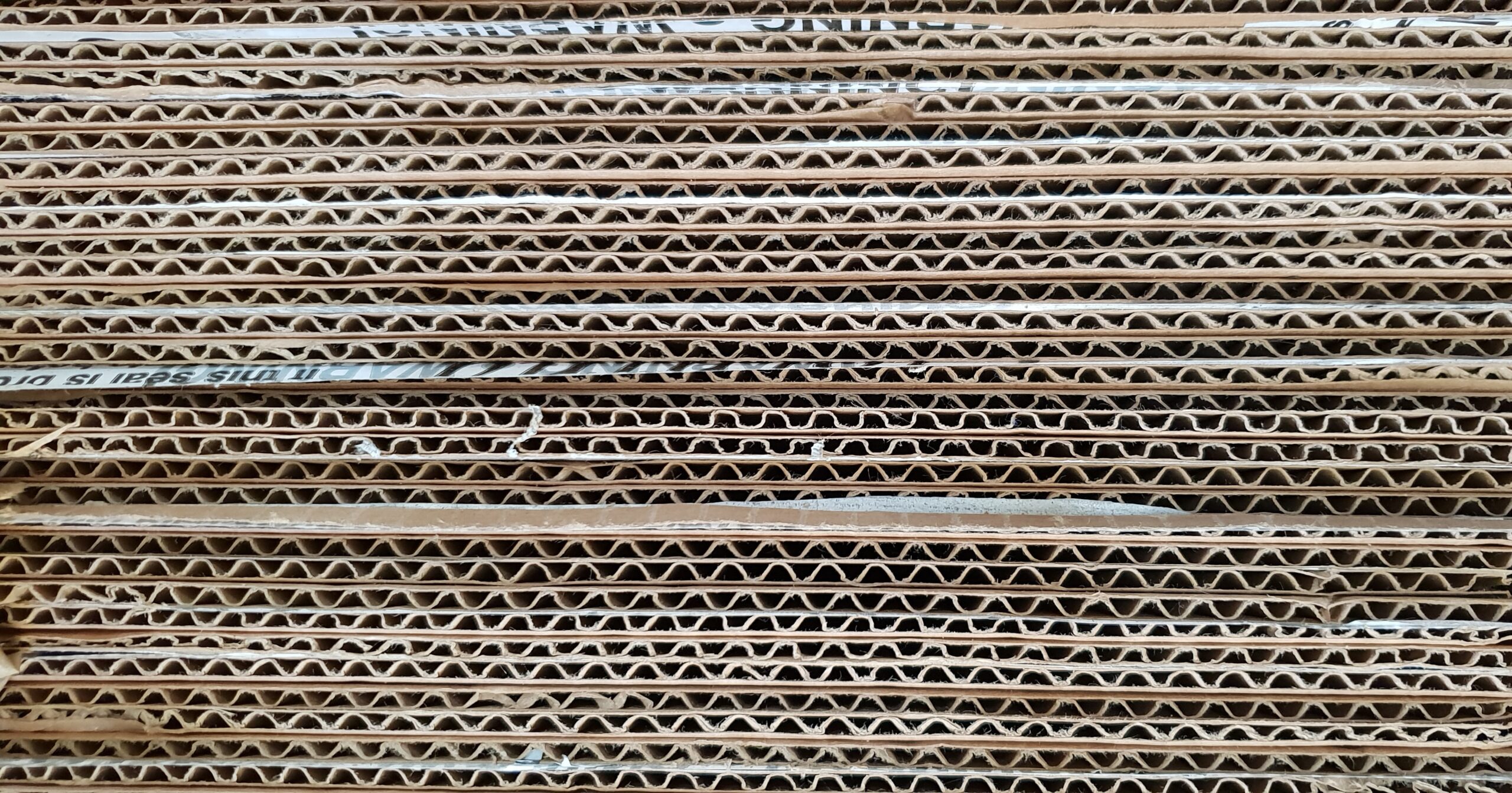 cardboard stacks